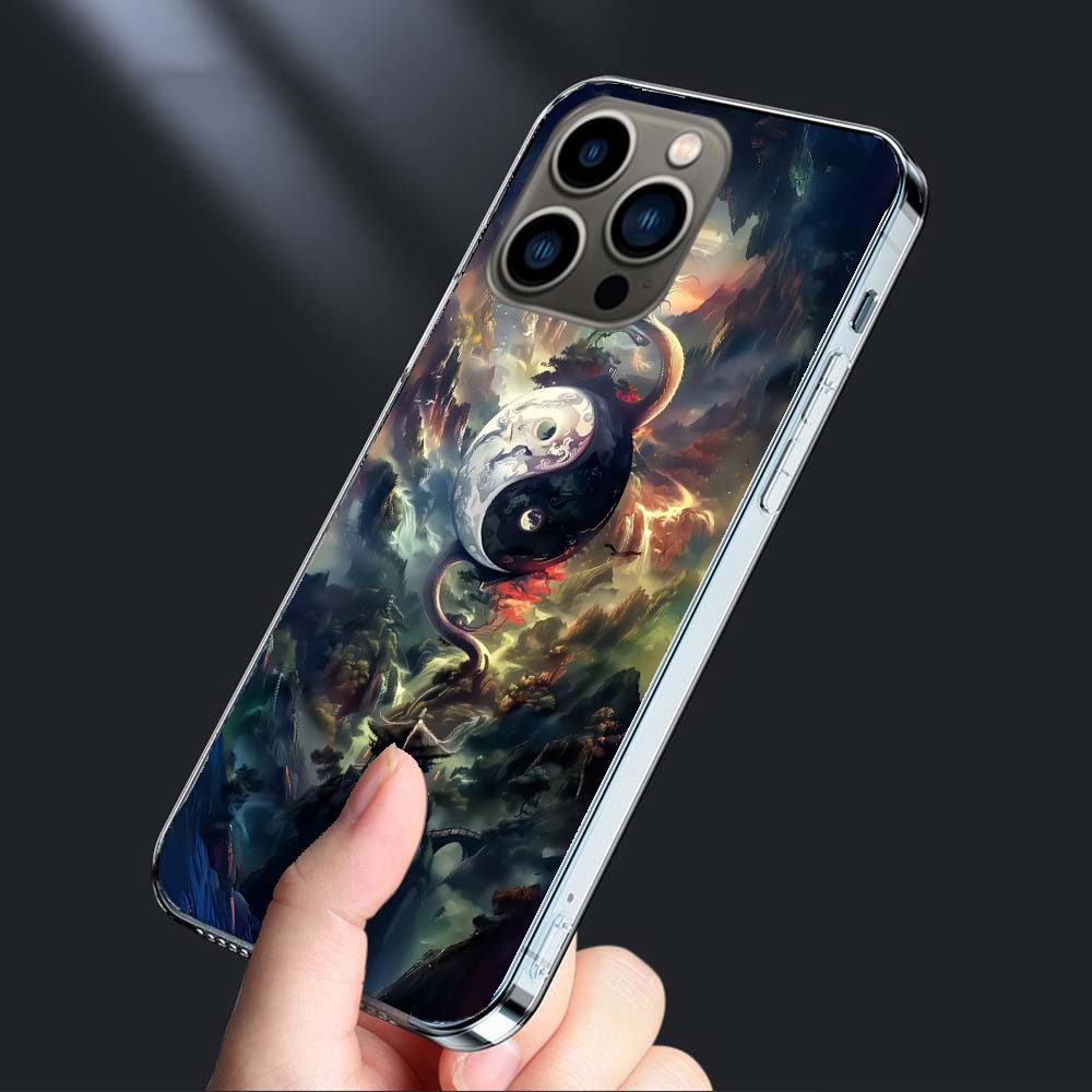 Баланс Стихий Вечный Инь-Ян Чехол для Телефона Для Iphone 16E 15 Pro 14 Plus 17E 16 17 Pro Max Air 11 12 13 Mini Чехол