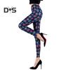 Autumn Winter Women Pants Snowflake Elk Print High Waist Tummy Control Soft Elastic Thermal Skinny Butt Lifted Yoga Trousers Lady Leggings