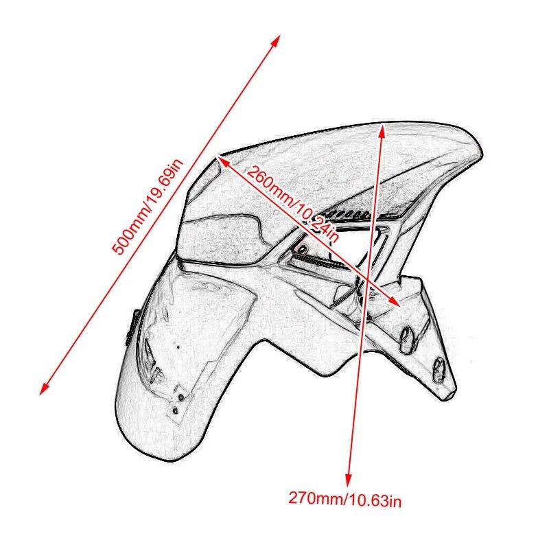 Подходит для KAWASAKI Z900 Z 900 2017 2018 2022, переднее крыло мотоцикла, накладки на колеса, брызговики, защита