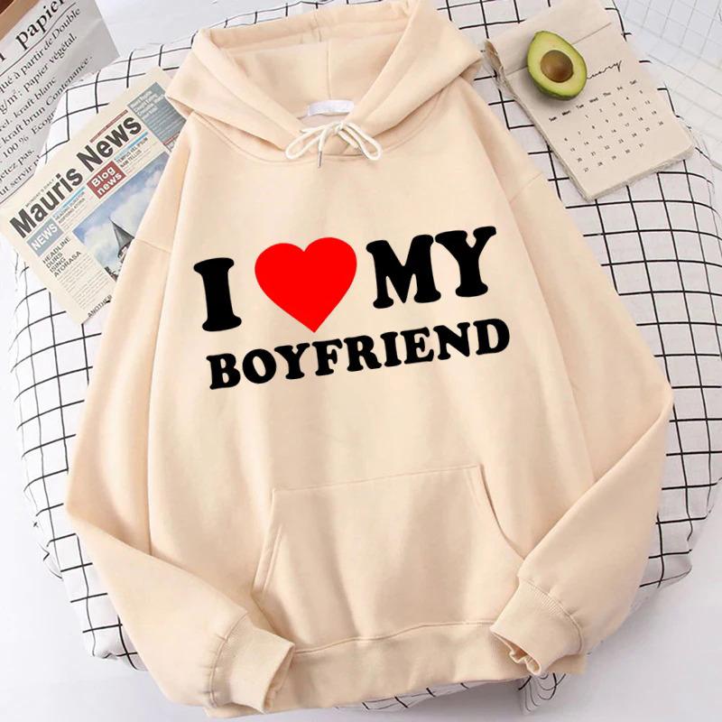 Толстовка с капюшоном I Love My Boyfriend Girlfriend