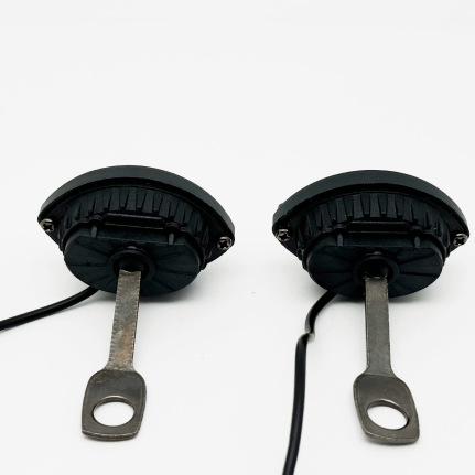 Motorcycle-modified 12V 10W LED Spotlights 3600LM Paired Twin Lights Yellow White Beams Lens-equipped Flashing Headlights