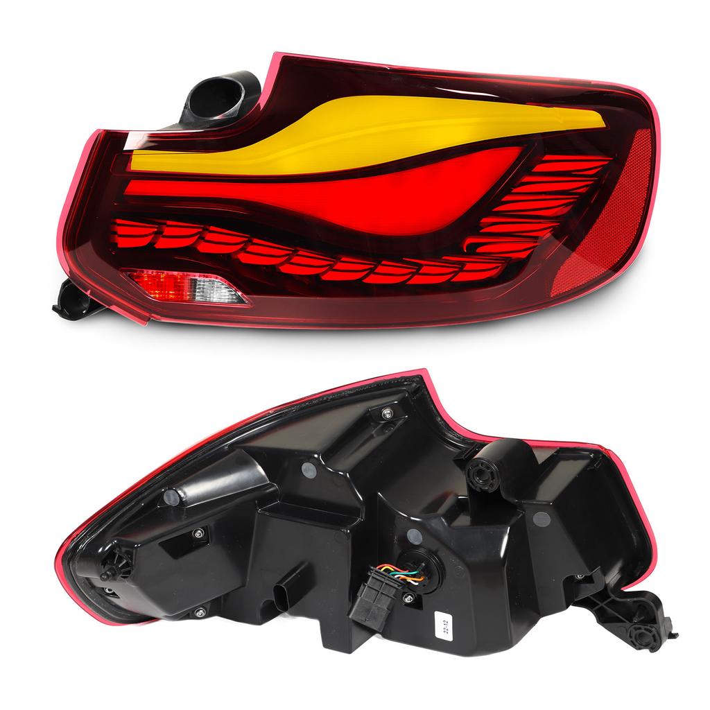 V1 GTS OLED Стиль Светодиодные Задние Фонари Динамический Указатель Поворота для 2 Серии F22 F23 M2 F87 M2C 2014 по 2021 год