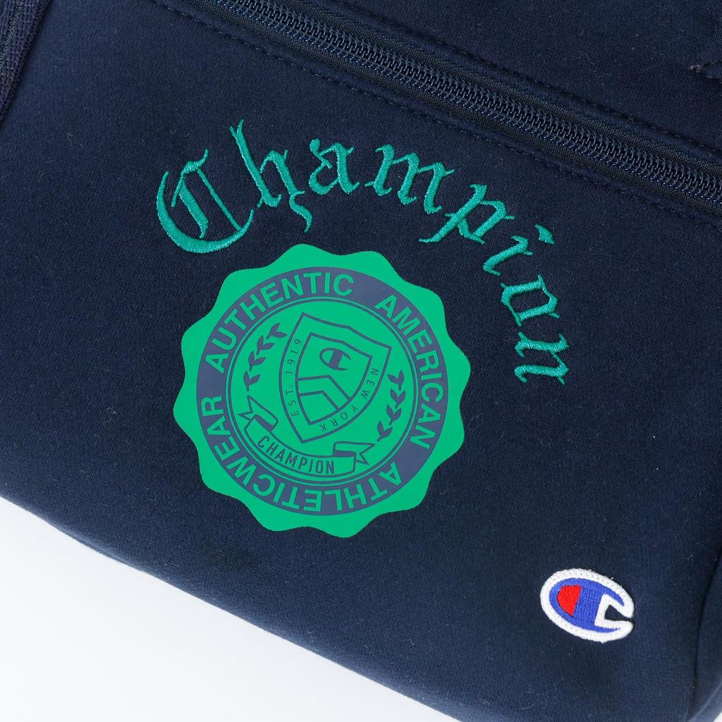 Champion Outdoor Fleece Embroidered Rubber Print Back Mesh Drink Bag Front Zip Pocket Accessories Golf Navy C3-BG703B Men's