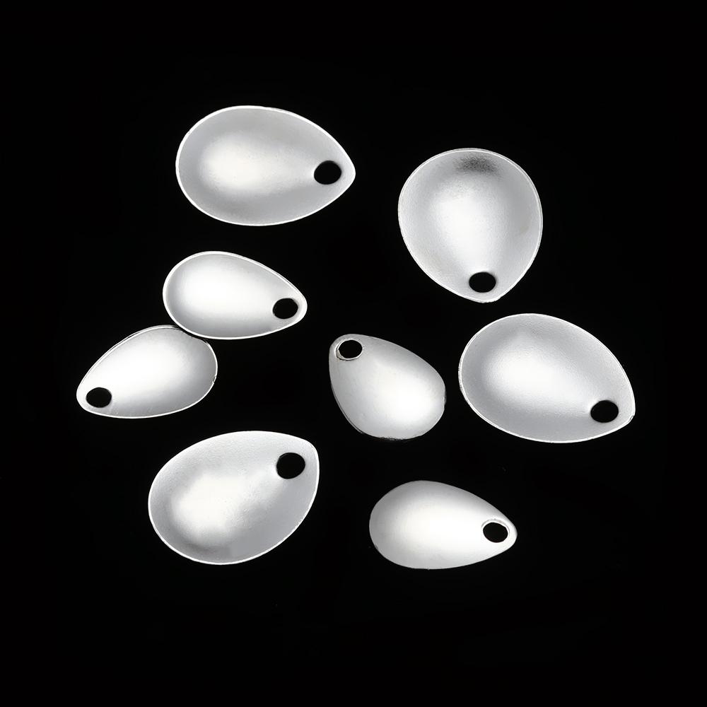 50pcs Bass Sequin Vibration Blades Fishing Attractor Spinner Spoon Metal VIB Lure