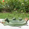 Frog Shaped Bee Feeder Cute Ceramic Resin Feeder Garden Watering Cup Succulent Flower Pot for Outdoor Yard Home Decor