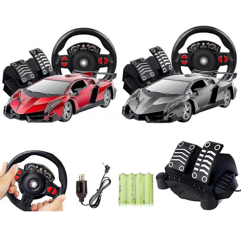 1:12 Remote Control Sports Car Models Steering Wheel Gravity Sensing Four-way Remote Control Racing Car Model Toy