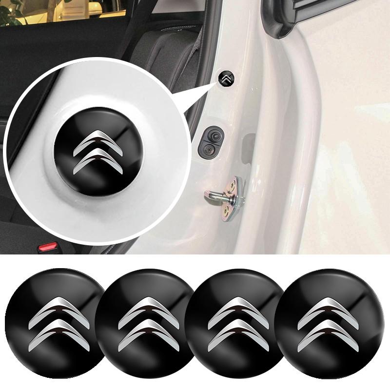 4Pcs For Citroen C1 C2 C3 C4 C5 C6 C8 C4L DS3 DS4 DS5 DS5LS DS6 PVC Door Shock-Absorbing Anti-Noise Gasket Sticker
