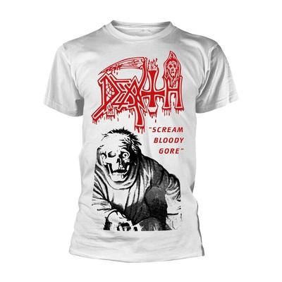 Белая футболка унисекс Death Scream Bloody Gore