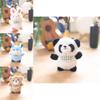 Charming Miniature Plush Panda Keychain Doll With Ultra Soft Filling For Kids