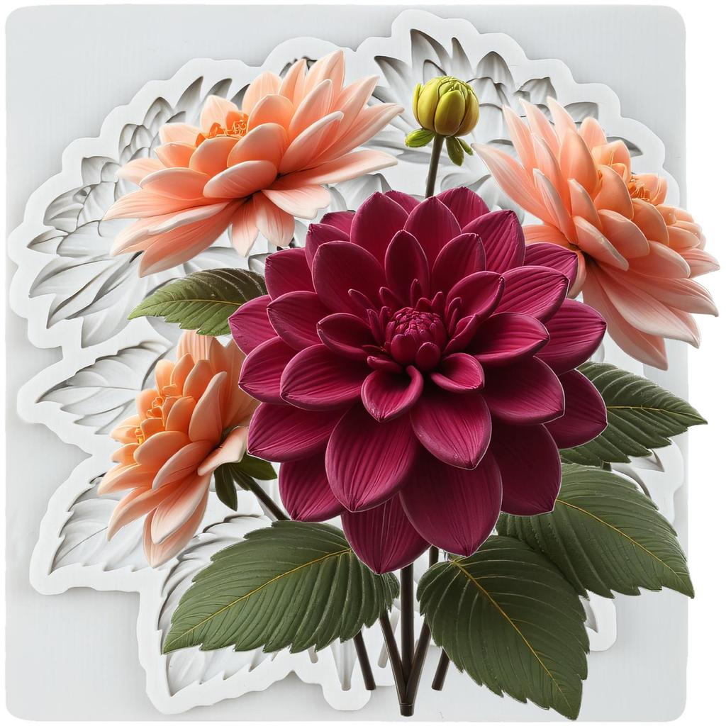 Силиконовые формы для цветка лотоса Форма для мастики «Цветок лотоса» Инструменты для украшения торта Топпер для кекса Форма для конфет, шоколада, гампасты