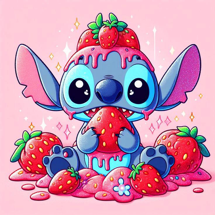 Алмазная вышивка Стич Полная выкладка Набор для рукоделия Мозаика Мультяшная картина стразами Вышивка Торт Новинка Подарок для женщин