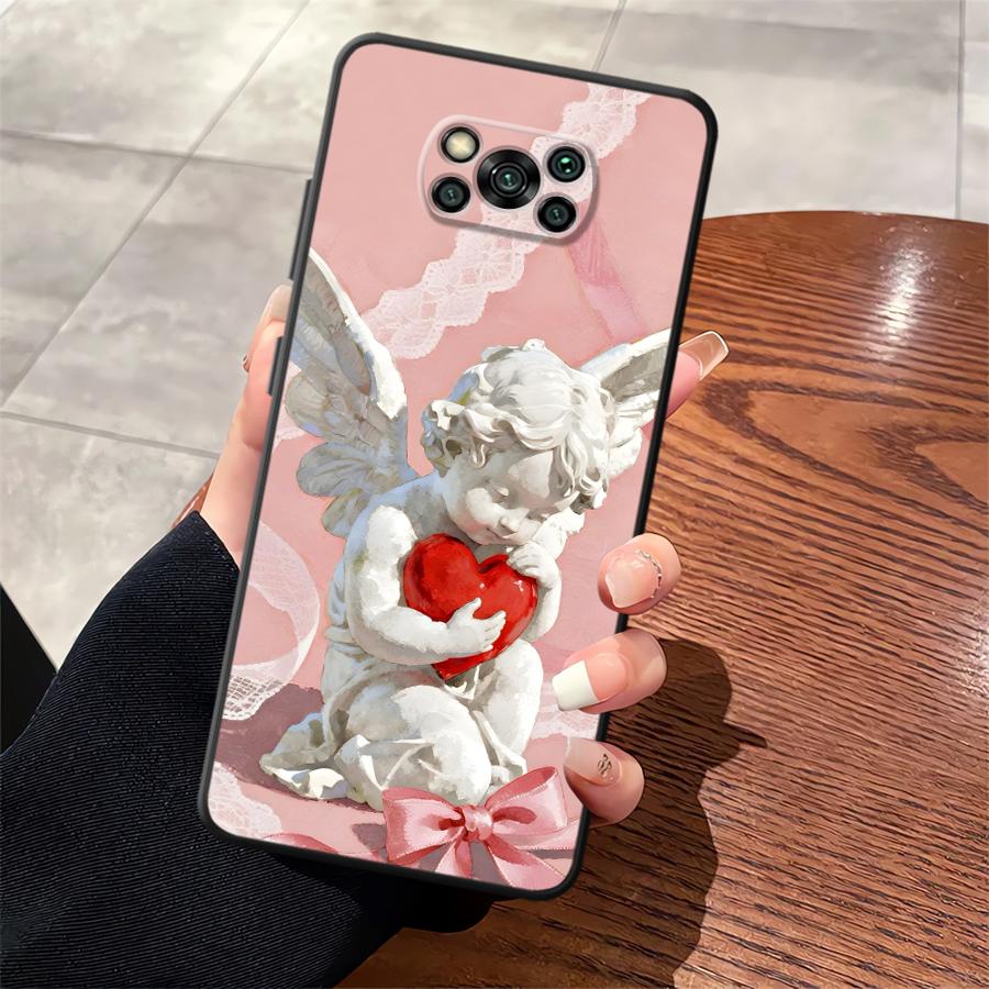 Милый ангел Чехол для телефона для Xiaomi Poco F8 C71 C61 C50 M3 M4 M7 F3 M5 F1 X3 X4 X5 X7 Pro C75