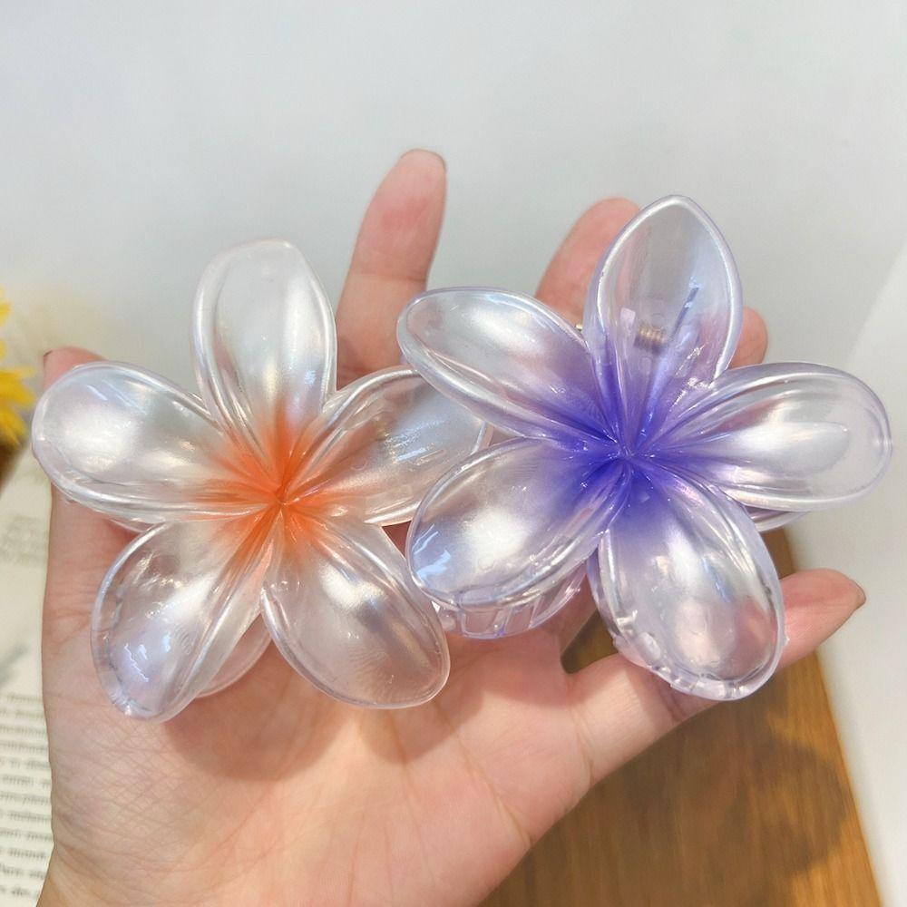 Plumeria Flower Shape Hairpins Bohemian Styling Hair Clip Colorful Hair Claw  Girls