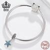 2020 Sterling Silver Starfish Blue Charm Pendant for DIY Bracelets & Necklaces