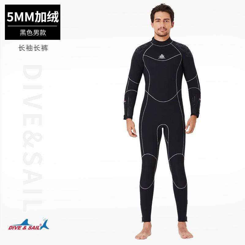 5mm Neoprene Wetsuit Men Women Full Body Thermal Dive Suit Snorkeling Surfing Cold Water Swimming