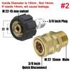 Pressure Washer Adapter M22 14mm 15mm Swivel To 3/8 Inch Quick Connector Coupler