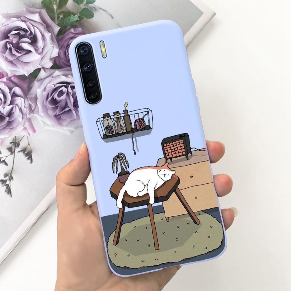 For Oppo A91 Case Oppo Reno3 CPH2043 Cute Astronauts Cartoon Cover Soft TPU Phone Case For Oppo F15 Reno 3 OppoA91 Fundas Bumper