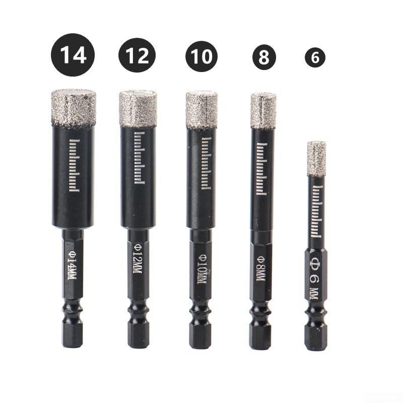 ВЕЛИКОБРИТАНИЯ! 6/8/10/12/14 мм алмазная сухая дрель кольцевая пила для мраморной керамической плитки 1x