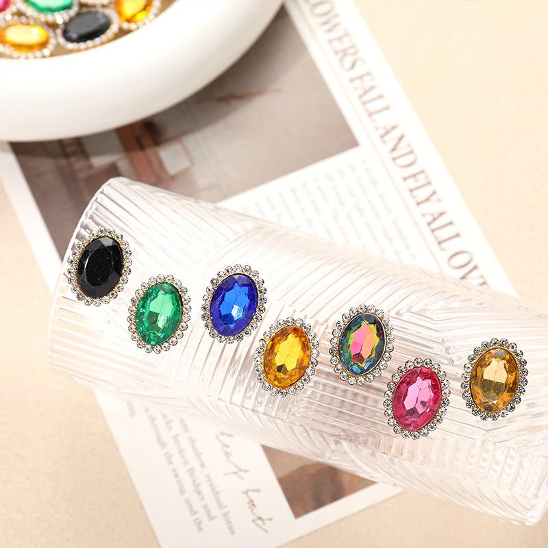 Double-layer Flower Plate Claw Drill Hand-sewn Drill Egg-shaped Sunflower Drill DIY Bow Hair Accessories Clothing Accessories Jewelry Accessories