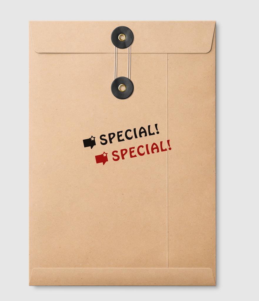 Printtoo Special Self Inking Rubber Stamp Pre-Inked Office Stamp- Home Office Business Stationery, Black- 42 X 9