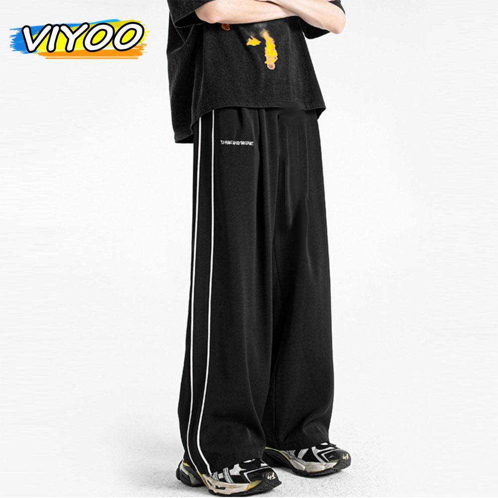 Мужские винтажные мешковатые повседневные спортивные штаны в полоску Y2K, летние спортивные брюки-карго в Японии, корейская осенняя одежда, уличная одежда, брюки