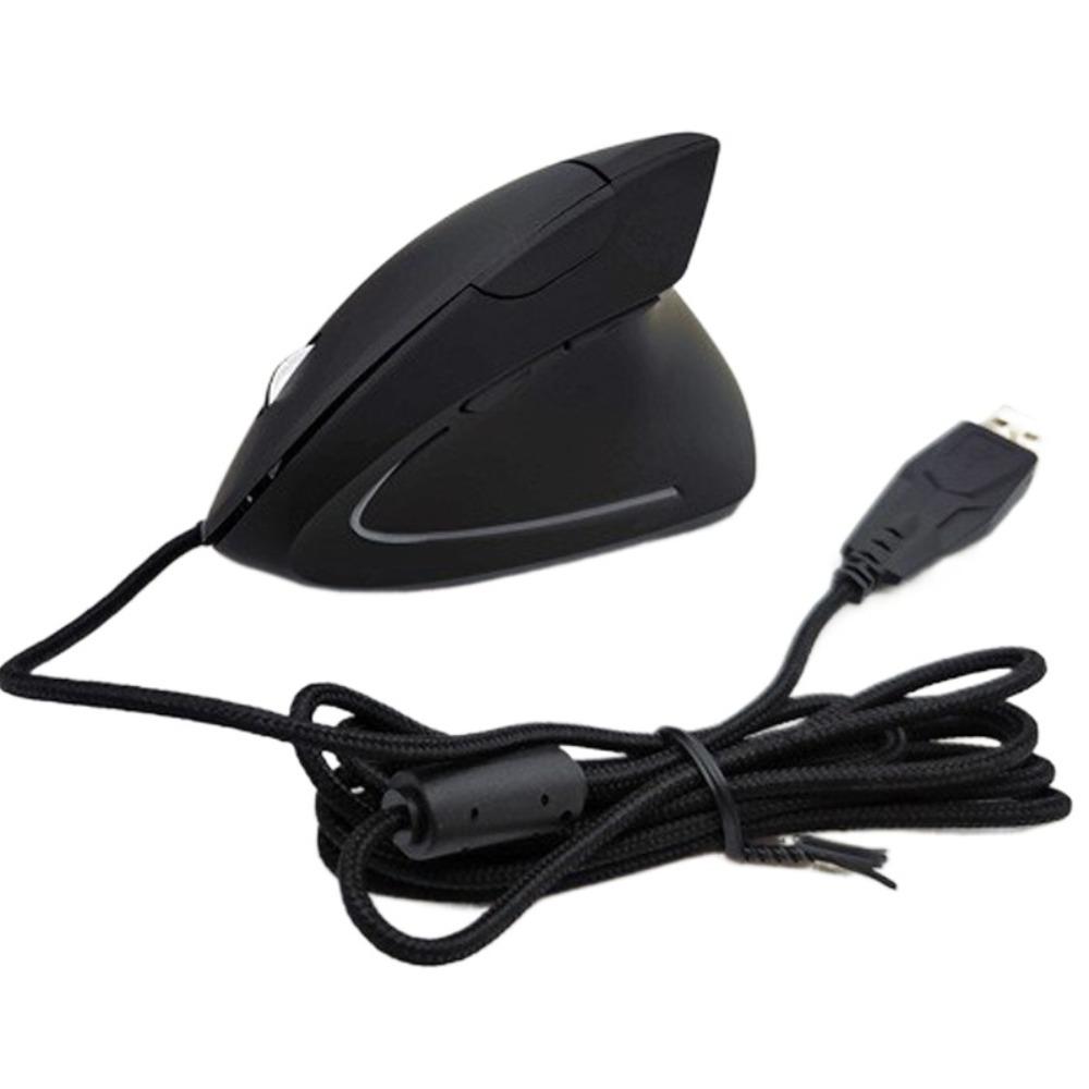 Wireless Mouse 2.4G Vertical Mouse Silent Luminous Vertical Wired Mouse 1600DPI Mute Buttons Computer Mice Office