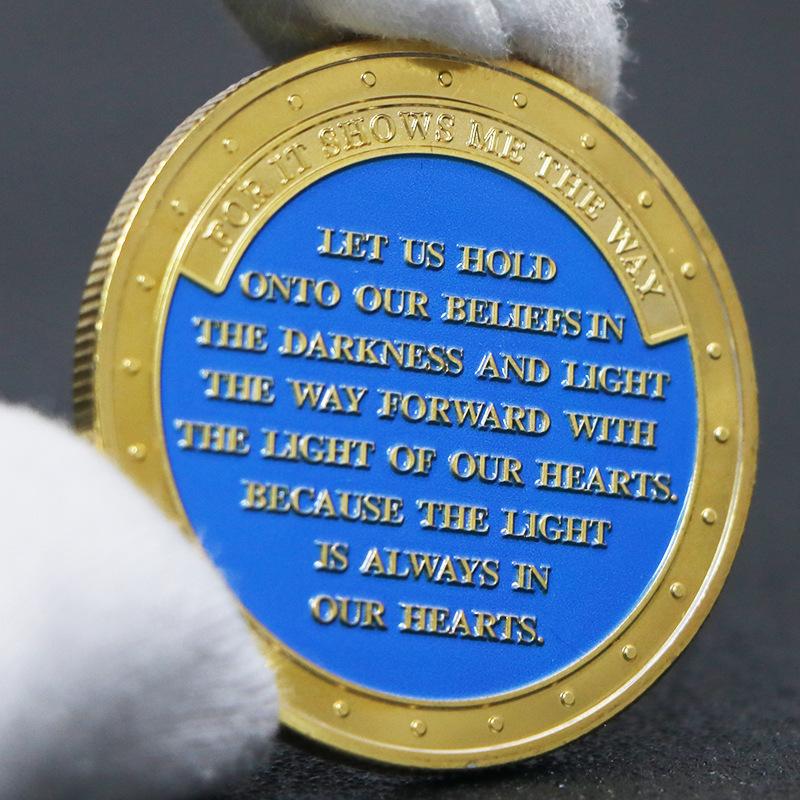 Памятная монета Маяк, высокий рельеф, памятная медаль, монета, декоративное изделие, покрытое золотом и серебром