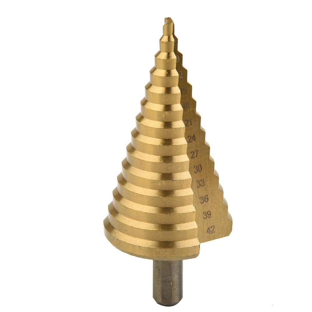 Ступенчатое сверло 4-42 мм, коническое сверло, титановый резак