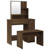 VidaXL Vanity Set Makeup Table Stool Dressing Table Bedroom Furniture Interior Oak 3114154