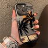 Coconut Tree iPhone 15 Pro Mobile Phone Case with Laser Design, Apple 13, Anti-drop for Xs Max, Hard Cover for 78plus.