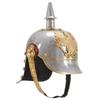VidaXL Antique German Prussian Helmet for LARP Silvery Steel