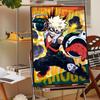Anime B-Bakugo Katsuki Poster Anime Posters Sticky HD Quality Wall Art Retro Posters for Home Kawaii Room Decor