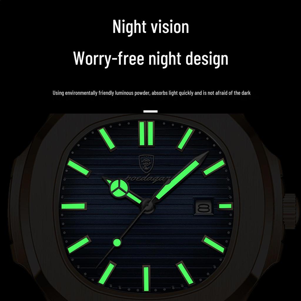 Швейцарские Водонепроницаемые Мужские Ультратонкие Роскошные Кварцевые Модные Часы