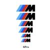 6Pcs PVC Car Brake Caliper Badge Emblem Stickers Auto Gadget For BMW M X1 X3 X5 X6 E30 E90 M3 E84 E83 F25 E91 E60 F15 F16 E70 UF0