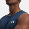 Under Armour Мужской жилет с технологией отвода влаги, с круглым вырезом, облегающий, с логотипом, 1382795-498