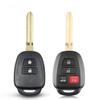 2/3/4 Buttons Remote Car Key Shell Case Fob for Toyota CAMRY Corolla Reiz New Vios RAV4 Crown Key (No Clip and Battery)