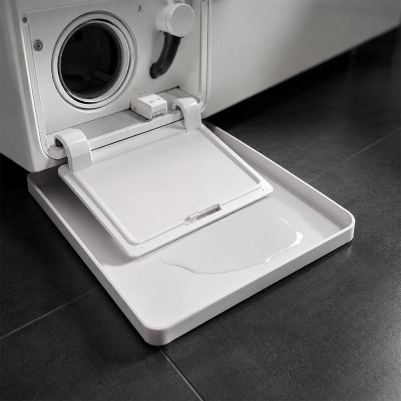 Laundry Machine Draining Pan Washing Machine Filter Clean To Prevent Overflow Water Drip Catcher Removable Leak-proof Drip Tray