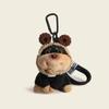 Cute Creative Bee Puppy Charm Bag Pendant Cute Diy Hanging Decoration Funny  Keychain Kawaii Backpack Decoration Gifts