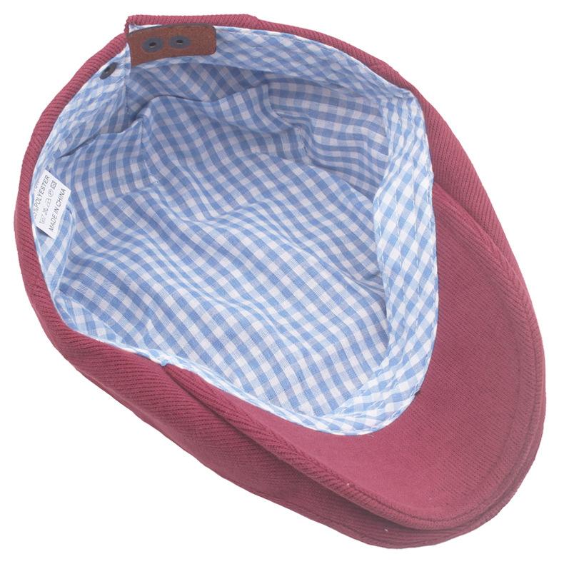 Осенне-зимний вельветовый берет, женская кепка газетчика, британская кепка, уличная кепка для мужчин