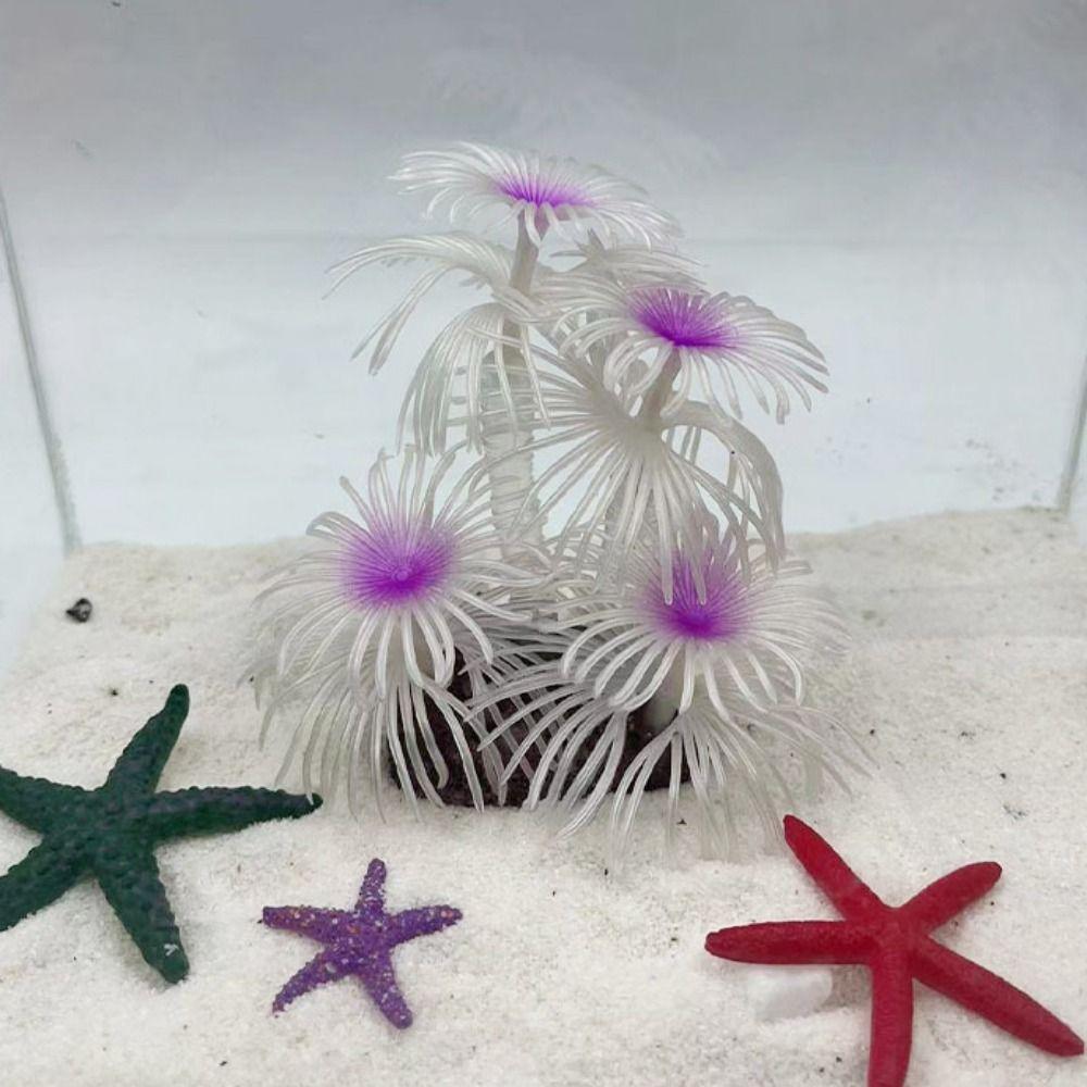 Имитация поддельных подводных кораллов Мягкая имитация силиконовых кораллов Аквариум с водой Трава Пейзаж