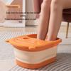 Компактная складная ванночка для ног с крышкой - Глубокий массаж, ведро для замачивания ног для взрослых