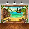 1 polyester tent for tropical pirate bay exploration, suitable for indoor, outdoor and studio use