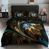 Modern Abstract Marble Bedding Set Breathable All-Season Duvet Cover With 2 Pillowcases Machine Washable Home Dorm Decor