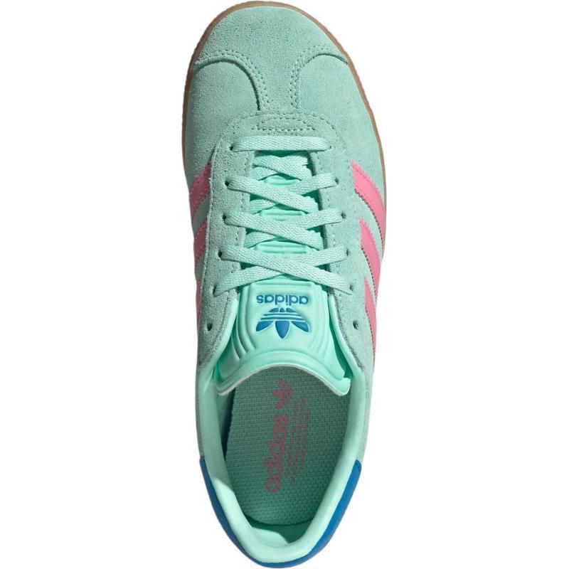 Adidas Originals GAZELLE Cushioning, Wear Resistant Low Top Kids' Skateboarding Shoes Mint Green Teenagers Sneakers JP7125