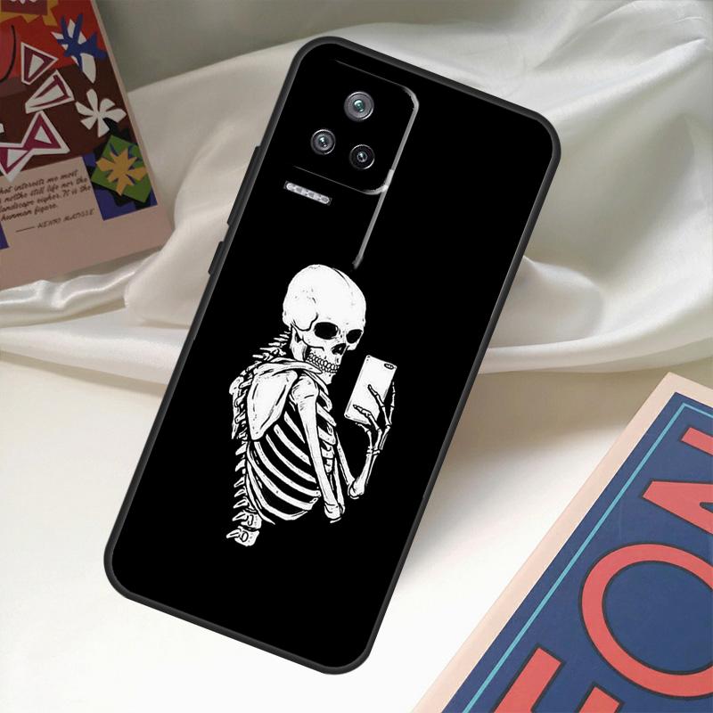 Aesthetics Skeleton Case For POCO X6 Pro X3 X5 F3 F5 M5s M6 Pro Xiaomi 14 Ultra 11T 12T 13T Pro 12 13 Lite Cover
