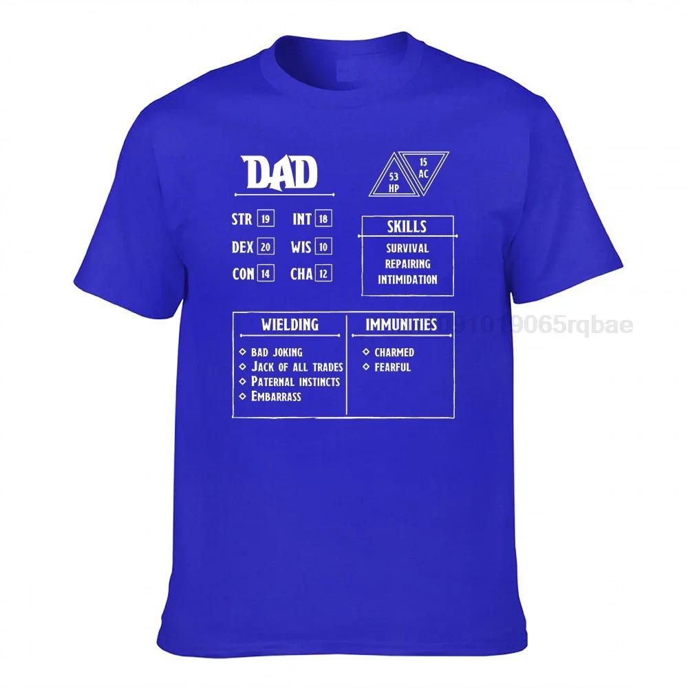 Dad Character Sheet Tshirt Dnd Shirt Role Playing Cotton Casual Unisex T Shirt Unisexs Tee Shirts Tops