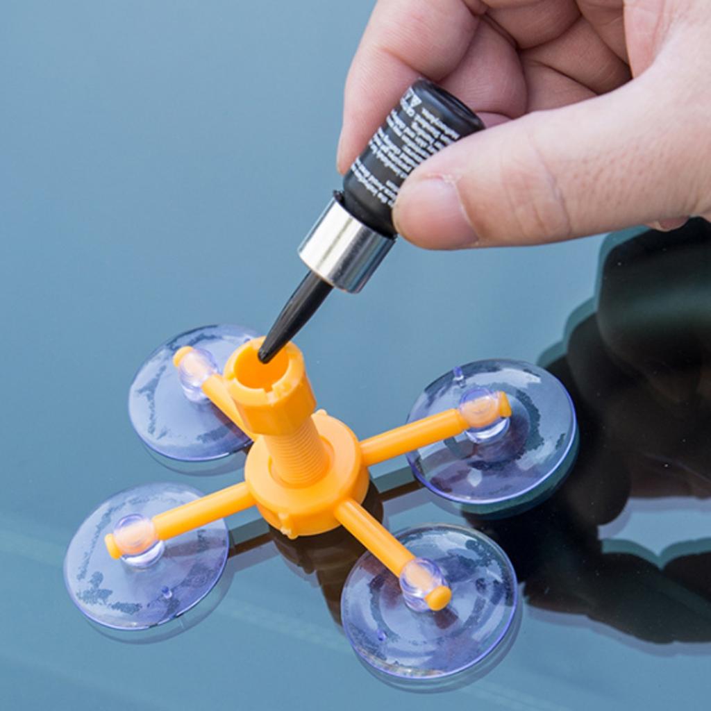 Набор для ремонта лобового стекла автомобиля своими руками Автомобильное лобовое стекло Ремонт трещин Смола Инструменты для ремонта стекла Бычий глаз, Звезда, Сколы, Трещины