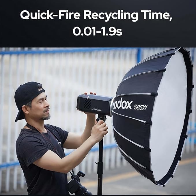 Godox AD600BM II 600 Вт Внешняя вспышка с беспроводной системой X и улучшенными функциями, универсальная система 2,4 ГГц, высокоскоростная синхронизация,