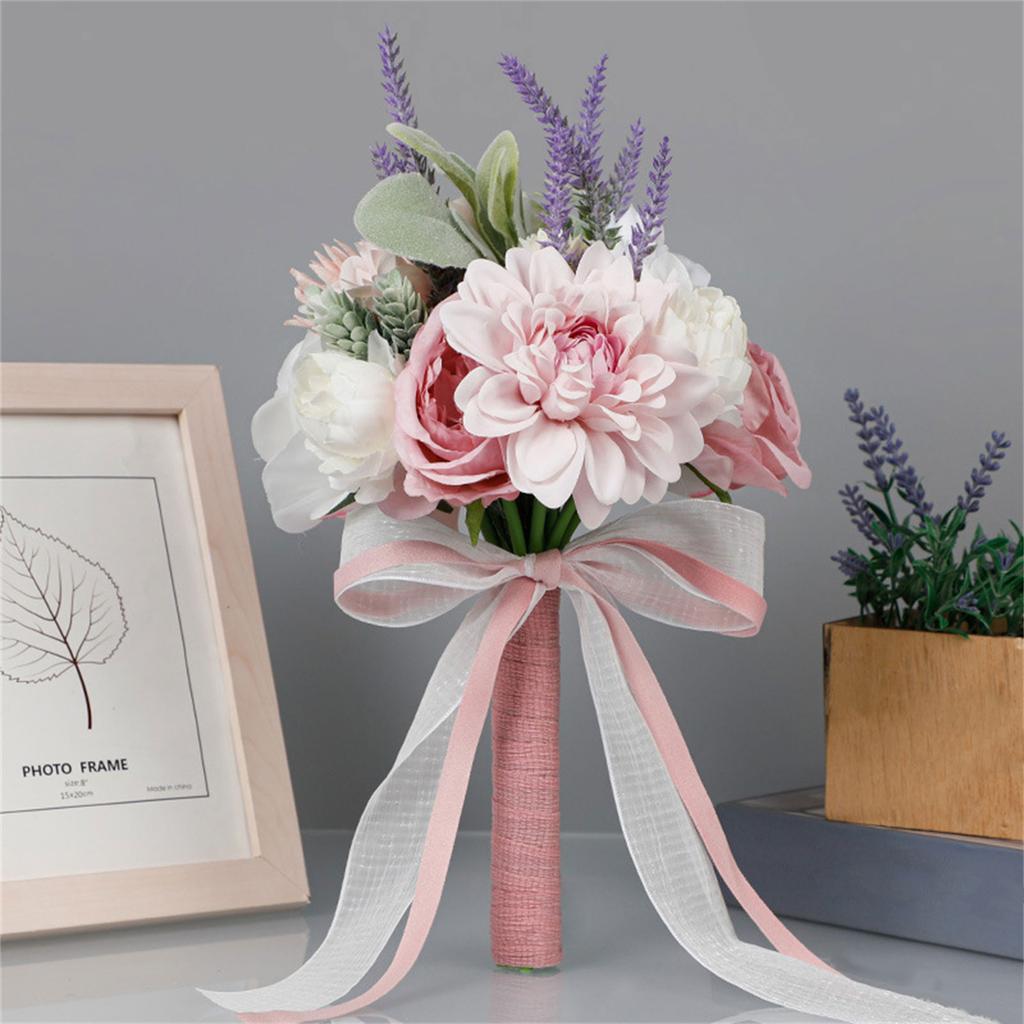 Beautiful White Foamflower Bridal Bouquet Artificial Flowers Wedding Flower Arrangement Perfect for Bridal Decor