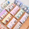 Beautiful Flower Anime Washi Tape Set 9cm Diy Decoration Scrapbooking Planner Masking Adhesive Tape Label Sticker Stationery